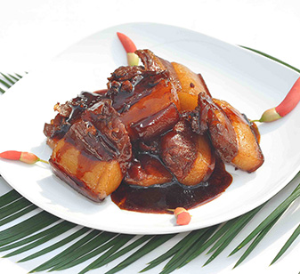 飯?zhí)名u肉